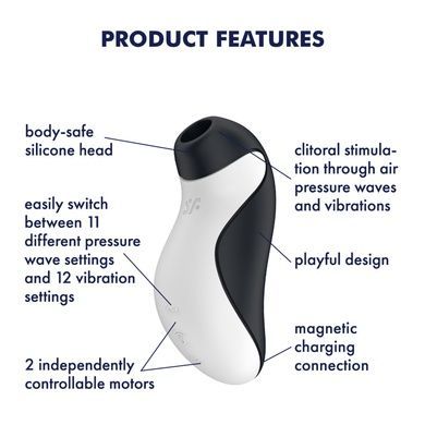 Вакуумный клиторальный стимулятор Satisfyer Orca SO8401 фото