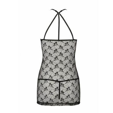 Полупрозрачный пеньюар Passion AZALIA CHEMISE XXL/XXXL, black