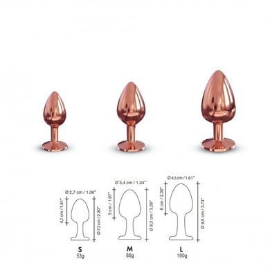 Анальна пробка Dorcel Diamond Plug Rose Gold S SO5534 фото