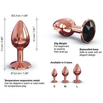 Анальна пробка Dorcel Diamond Plug Rose Gold S SO5534 фото