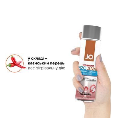 Анальна змазка водна JO ANAL H2O розігрівальна 120мл SO1681 фото
