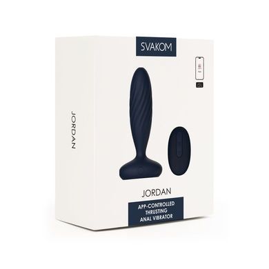 Анальна пробка G Svakom Jordan Navy Blue SX0727 фото