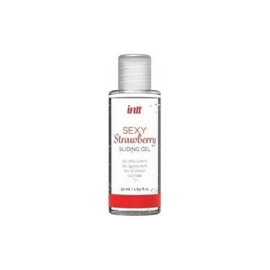 Трусики с жемчужинами и бусинами S-XL красные + смазка на водной основе Intt клубника