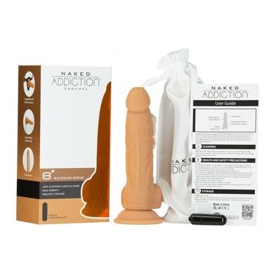 Фаллоимитатор Naked Addiction 8 Silicone Dual Density Dildo Vanilla SX2236 фото