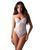 Боді Obsessive Alissium Teddy White, XS/S, ліф з м&rsquo;якою чашкою, високі вирізи для ніг
