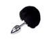 Анальная пробка с хвостом Alive Fluffy Plug S Black SO6312 фото 1