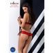 Комплект белья Passion Exclusive CHERRY SET OpenBra S/M, red, открытый лиф, трусики-юбочка