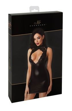 Сукня Noir Handmade F343 Powerwetlook and lace mini skirt - M