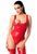 Боді Noir Handmade F352 Red powerwetlook body - L