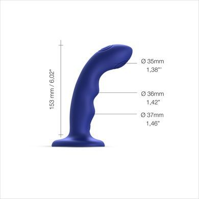 Насадка для страпона Strap-On-Me NIGHT BLUE М SO9621 фото