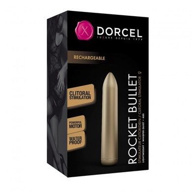 Вибропуля Dorcel Rocket Bullet Gold перезаряжается SO4071 фото