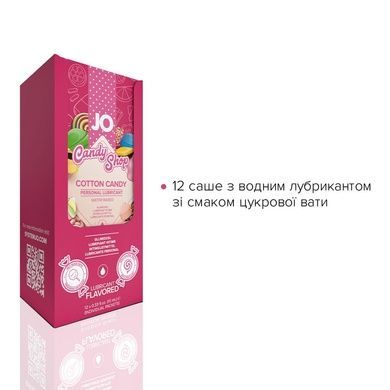 Набір оральних змазок JO H2O Солодка вата 12 шт &times; 10мл SO6162 фото