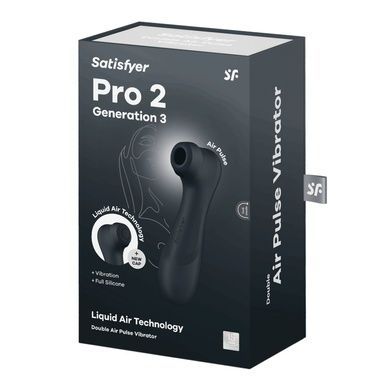 Вибратор Satisfyer Pro 2 Generation 3 with Liquid Air Dark Grey SO8402 фото