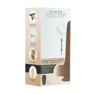Фалоімітатор з ротацією та пульсацією Naked ADDICTION The Freak 7,5 SO5590 фото