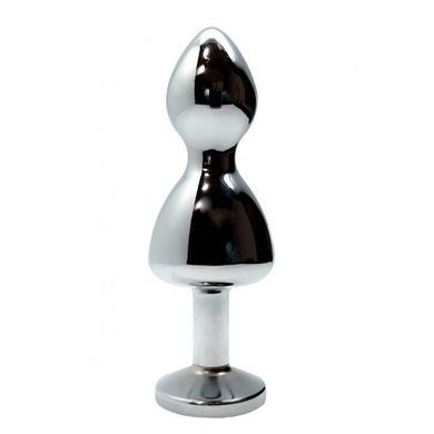 Анальна пробка Wooomy Lollypop Double Ball Metal Plug Blue L SO7419 фото