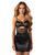 Пеньюар Obsessive Dominna chemise & thong 2XL/3XL