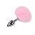 Анальная пробка с хвостом Alive Fluffy Plug S Pink SO6313 фото