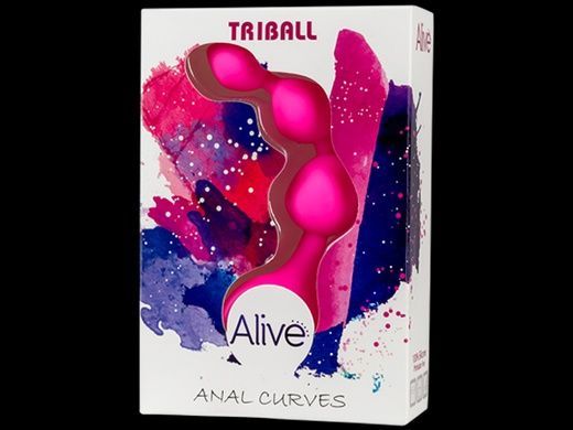 Анальные шарики Alive Triball Pink AD20051 фото