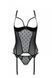 Корсет Passion MARINA CORSET, L/XL, black, з відкритими чашками
