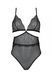 Боди Passion AMBERLY BODY black, XXL/XXXL, открытая спина, низ стринги