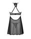 Пеньюар та трусики Obsessive Latinesa babydoll & thong XS/S чорний