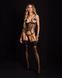 Корсет Obsessive Soranna cupless corset & crotchless thong S/M