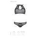 Комплект: бра, трусики с ажурным декором и открытым шагом Passion URSULA SET L/XL, black
