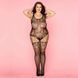 Сітчастий бодістокінг JSY &laquo;Коханка Зоуї&raquo; Plus Size Новинки, Black, імітація панчіх, доступ