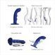 Насадка для страпона Strap-On-Me NIGHT BLUE М SO9621 фото 3