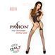 Бодістокінг Passion BS019 black, комбінезон, імітація панчіх і пояса S/M/L