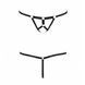 Трусики-стрінги зі стреп Passion Exclusive ARMANDA THONG S/M, black