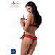 Комплект білизни Passion Exclusive CHERRY SET OpenBra XXL/XXXL red, відкритий ліф, трусики-спідничка