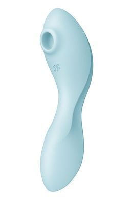 Вакуумный клиторально-влагалищный смарт-вибратор Satisfyer Curvy Trinity 5 голубой SO6726 фото