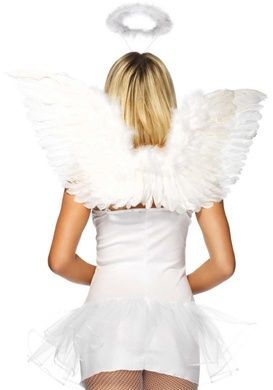 Набор аксессуаров &laquo;Ангел&raquo; Leg Avenue Angel Accessory Kit, крылышки из перьев, нимб