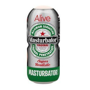 Мастурбатор-вагіна Alive Heineken Vagina SO3988 фото