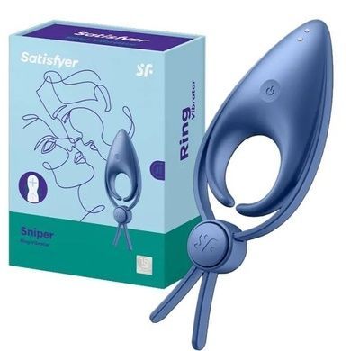 Эрекционное виброкольцо лассо Satisfyer Sniper Blue SO6080 фото