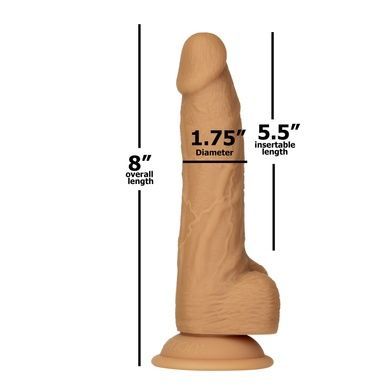 Фалоімітатор ADDICTION Dual Density Dildo Caramel 8 SO8243 фото