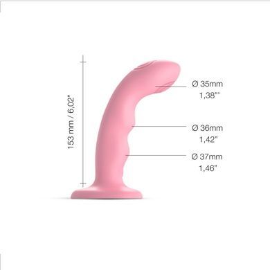 Насадка для страпона Strap-On-Me CORAL PINK М SO9622 фото