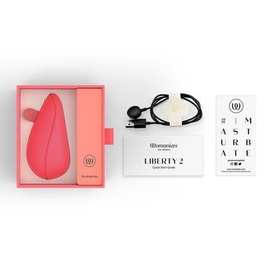 Вакуумный стимулятор Womanizer Liberty 2 Vibrant Rose SX0522 фото