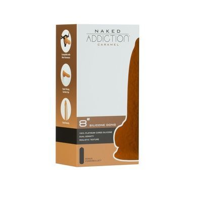 Фалоімітатор ADDICTION Dual Density Dildo Caramel 8 SO8243 фото