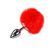 Анальная пробка с хвостом Alive Fluffy Plug S Red SO6314 фото