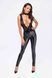 Комбінезон Noir Handmade F298 Libido Deep-V catsuit with collar and pearl chain - M
