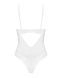 Боді Obsessive Alissium Teddy White, XL/2XL, ліф з м&rsquo;якою чашкою, високі вирізи для ніг