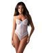 Боді Obsessive Alissium Teddy White, XL/2XL, ліф з м&rsquo;якою чашкою, високі вирізи для ніг