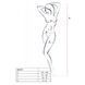 Бодістокінг з доступом до інтимних місць Passion BS078 white One size