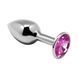 Анальная пробка Alive Mini Metal Butt Plug Pink L SO6008 фото 1