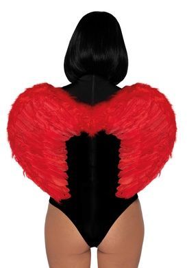 Крылья дьяволицы Leg Avenue devil wings Red, настоящие перья