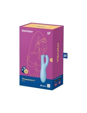 Клиторальный смарт вибратор Satisfyer Threesome 4 Blue SO6081 фото