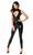 Комбінезон Noir Handmade F342 Powerwetlook and lace overall - L