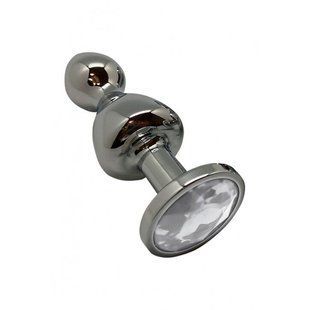 Анальна пробка Wooomy Lollypop Double Ball Metal Plug L SO7421 фото